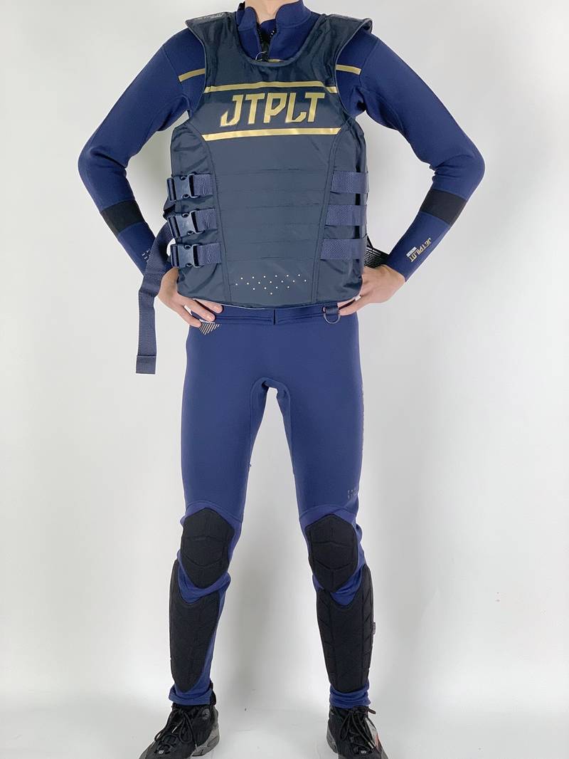 杰派乐jetpilot比赛专用赛艇服 三件套 深蓝色 XXL
