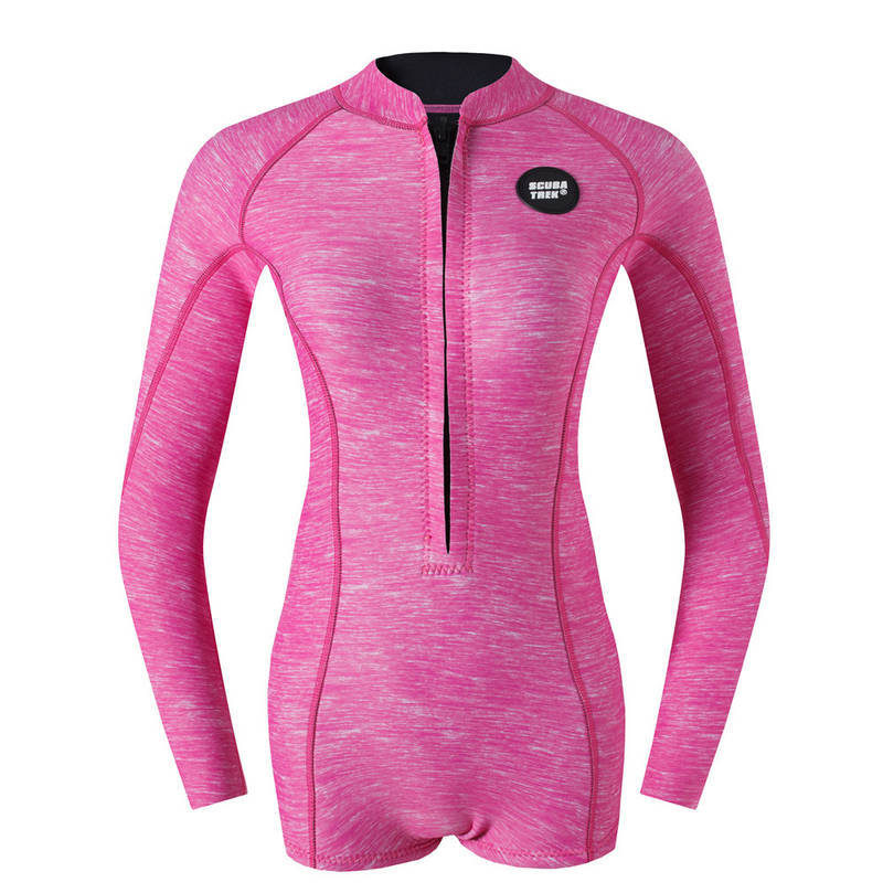 SCUBATREK2mm韩版潜水服湿衣连体泳衣冲浪浮潜深潜防晒保暖水母服