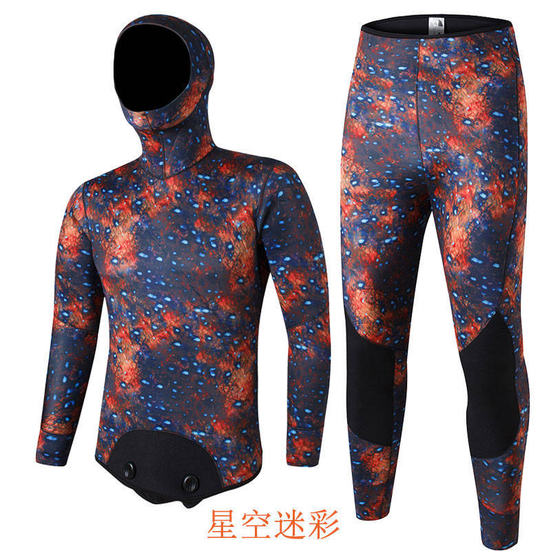 5mm打渔衫连体SCUBATREK潜水服冬泳深潜加厚防寒服保暖成人潜水衣