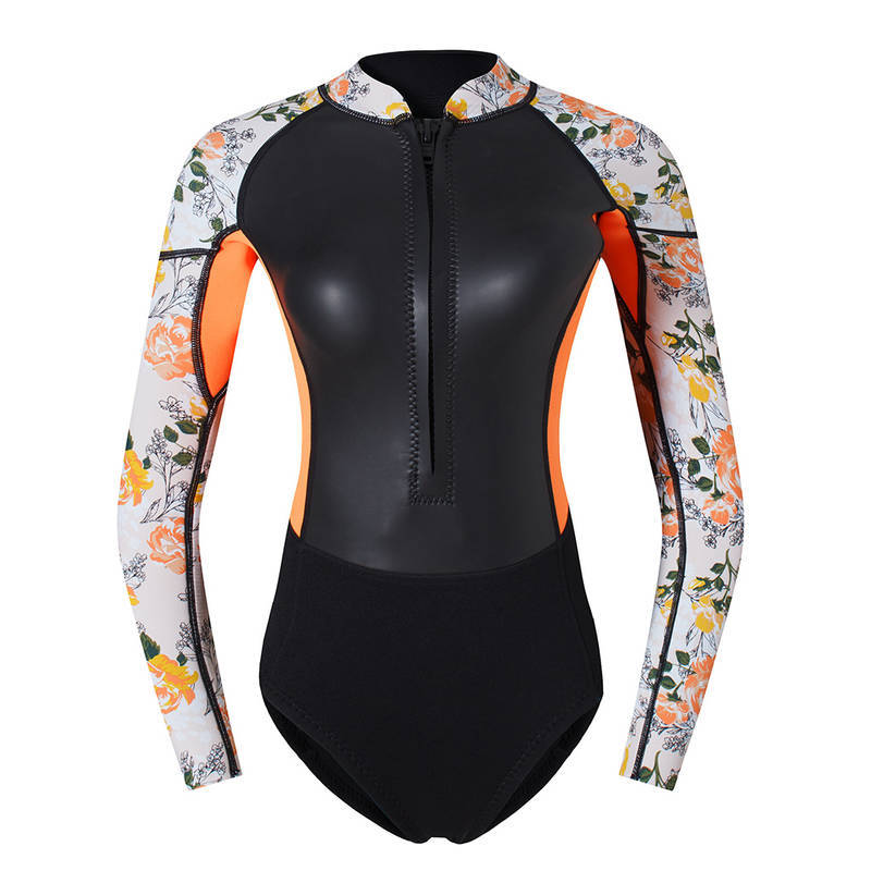 SCUBATREK女款多色拼接潜水服湿衣连体泳衣冲浪浮潜深潜防晒保暖水母