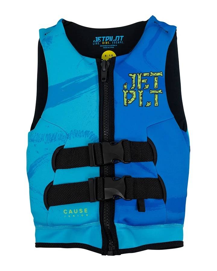 杰派乐JETPILOT小孩救生衣蓝色 3岁 9岁 12岁