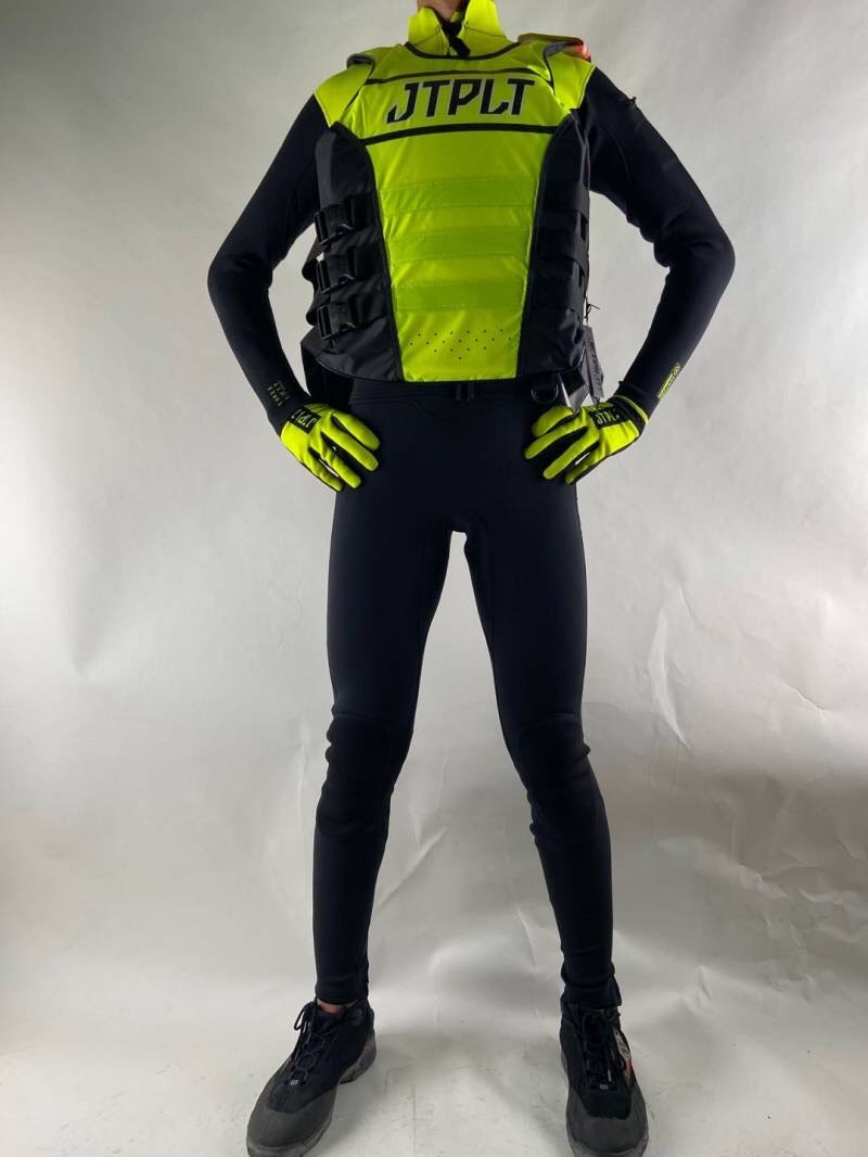 jetpilot 比赛专用赛艇服 三件套 黄黑色S