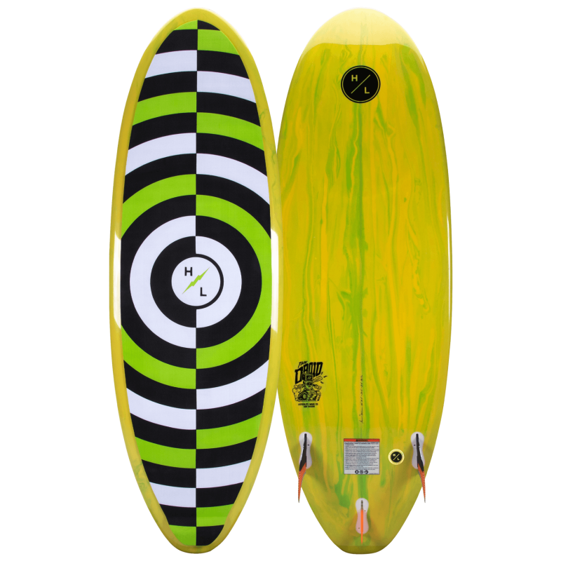 美国HYPERLITE DROID 黄色5尺3 160CM尾波冲浪板