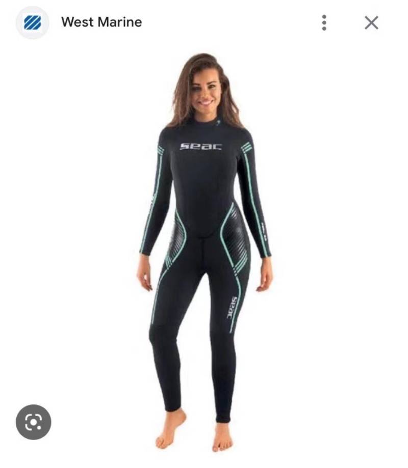 全新特价2023意大利SEAC保暖潜水衣服湿衣女款电光绿3mm XS S M L XL XXL