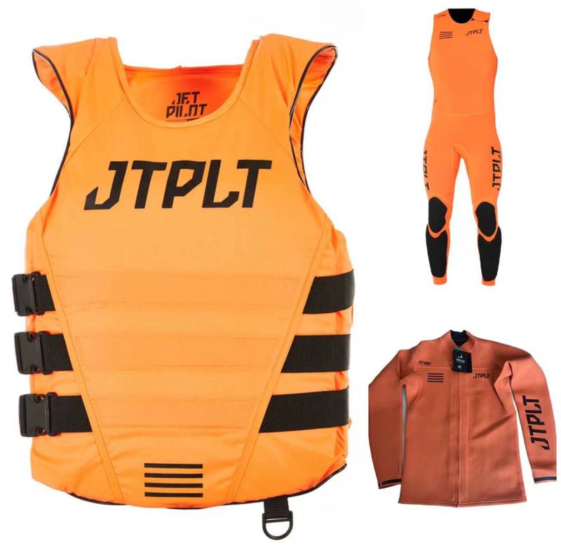 杰派乐Jetpilot 新款比赛专用赛艇服橙色三件套 M XL