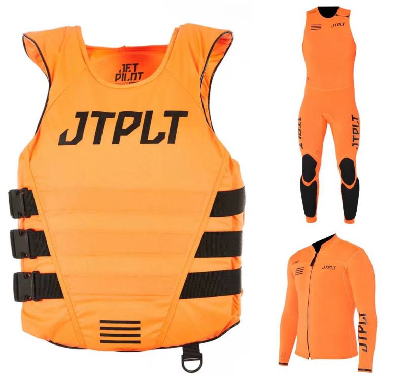杰派乐Jetpilot 新款比赛专用赛艇服橙色三件套 M