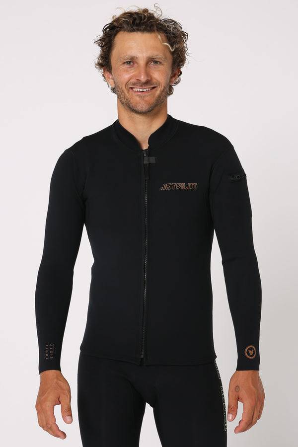 杰派乐JETPILOT单件长袖上衣黑色JA23158 S M L XL XXL 3XL