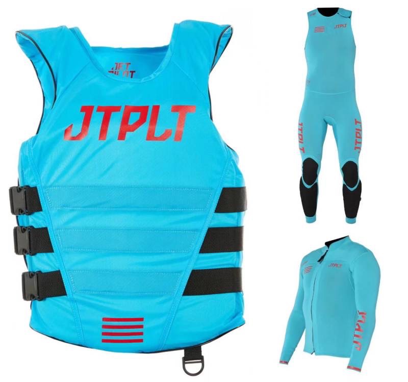 杰派乐Jetpilot 新款比赛专用赛艇服蓝色三件套 M XL