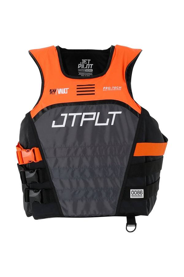 杰派乐Jetpilot 新款比赛专用赛艇服橙灰色救生衣JA24203带背板 S/M L/XL