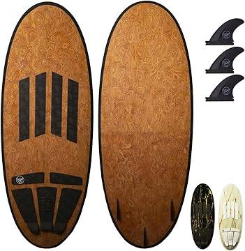 美国SOUTH BAY BOARDCO 52寸132CM竹纹圆尾尾波冲浪板枫