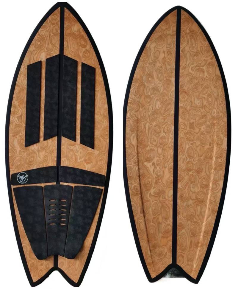 美国SOUTH BAY BOARDCO 52寸132CM竹纹燕尾尾波冲浪板枫