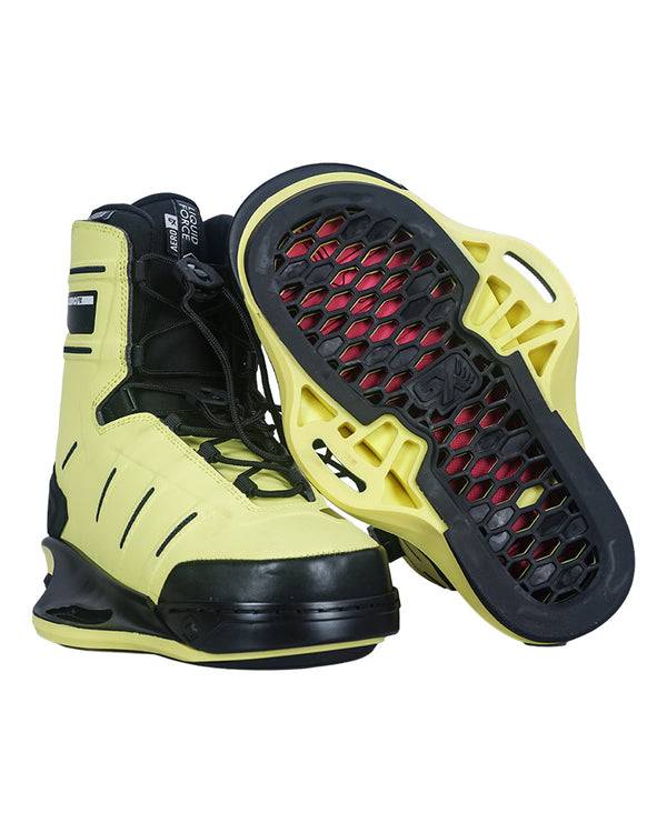 美国正品liquid force AERO6X ATOMIC黄色滑水鞋41-42.5